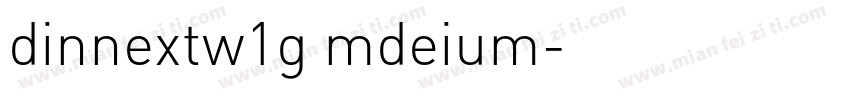 dinnextw1g mdeium字体转换
